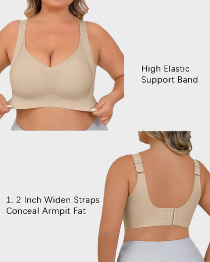 Chiccorsets®Enhanced w Support Adjustment Comfort Bra-Grey