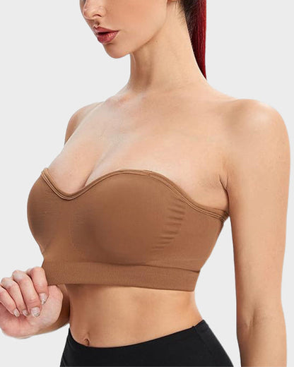 Chiccorsets® Non-Slip Bandeau Seamless Wireless Strapless Bra