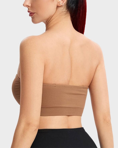 Chiccorsets® Non-Slip Bandeau Seamless Wireless Strapless Bra