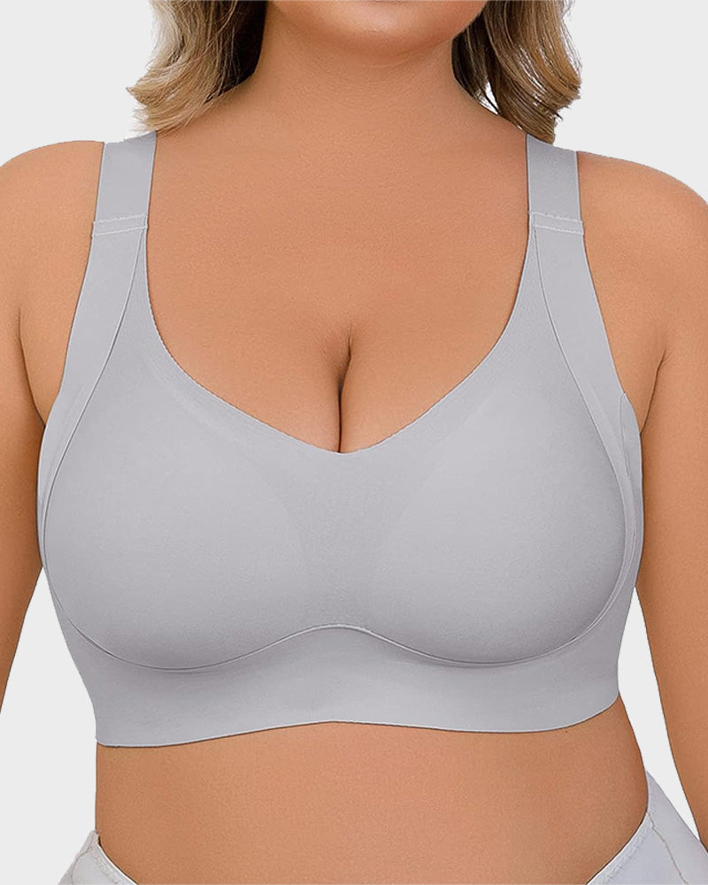 Chiccorsets®-Daily Comfort Wireless Shaper Bra-BLACK+GREY+SKIN