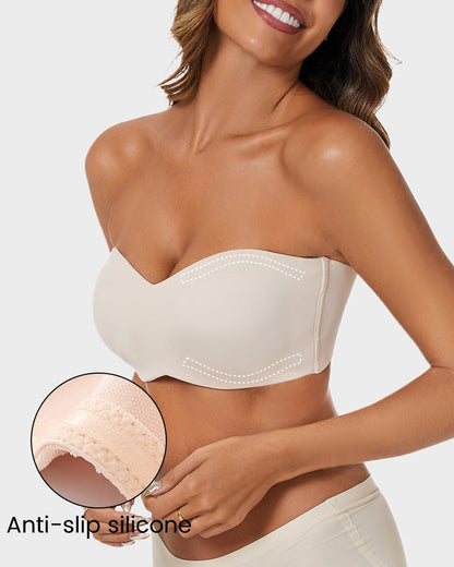 Chiccorsets® Full Support Non-Slip Convertible Bandeau Bra -Nude