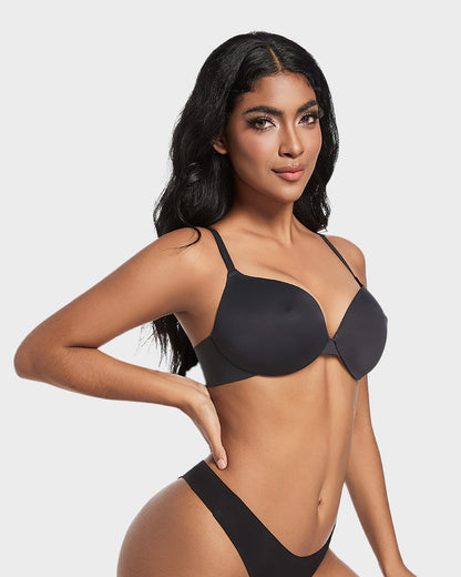 Nipple Push-Up Bra - Black