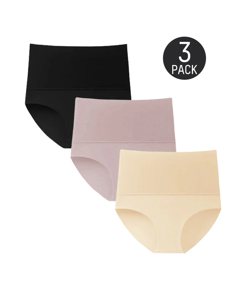 Chiccorsets® 3-Pack High Waisted Tummy Control Briefs