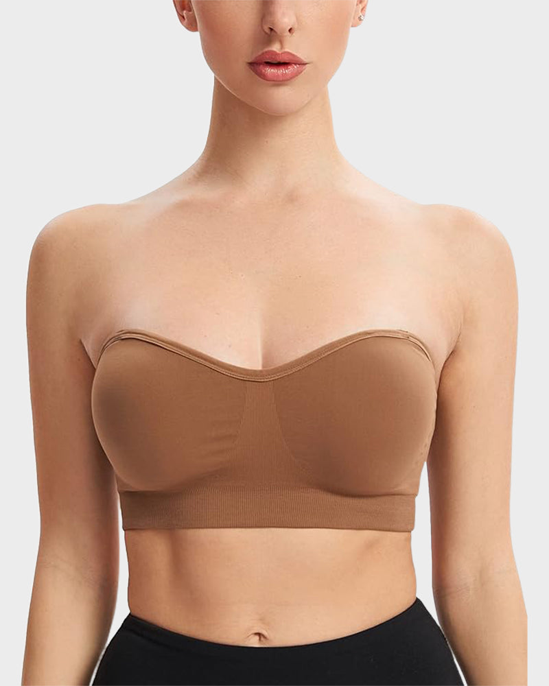 Chiccorsets® Non-Slip Bandeau Seamless Wireless Strapless Bra