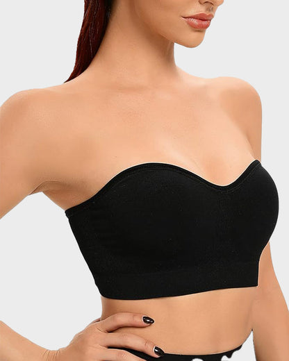 Chiccorsets® Non-Slip Bandeau Seamless Wireless Strapless Bra