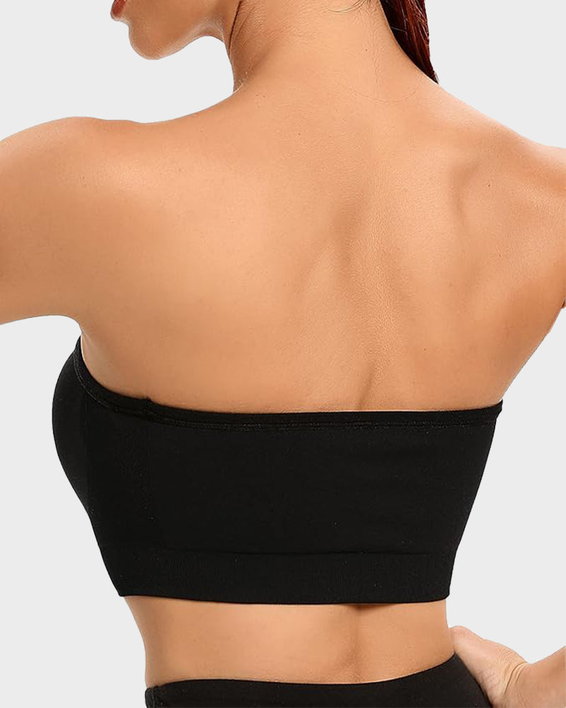 Chiccorsets® Non-Slip Bandeau Seamless Wireless Strapless Bra