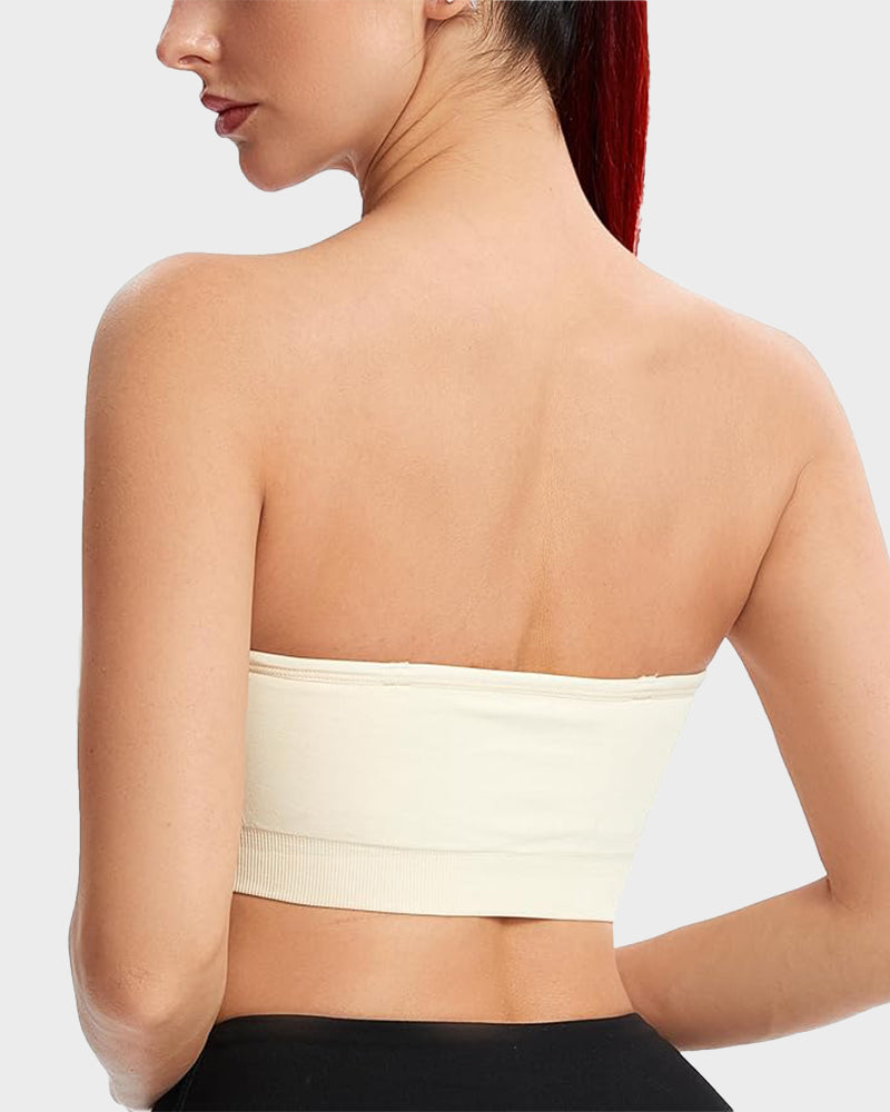 Chiccorsets® Non-Slip Bandeau Seamless Wireless Strapless Bra