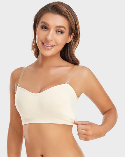 Chiccorsets® Non-Slip Bandeau Seamless Wireless Strapless Bra