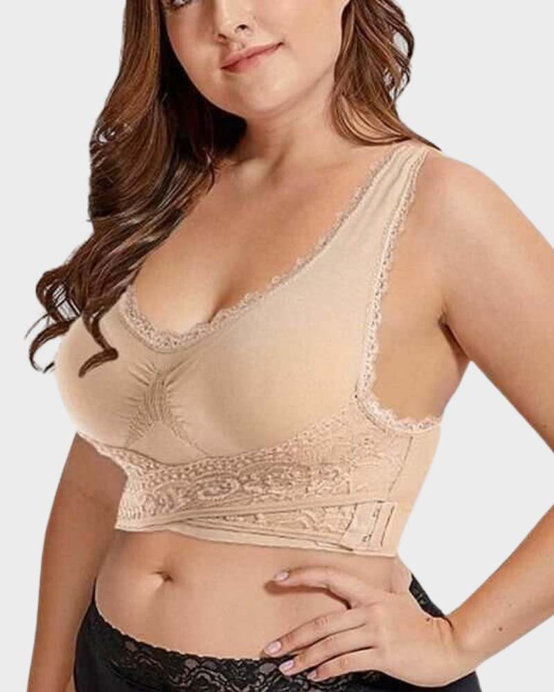 Chiccorsets® Breathable Comfort Push Up Lace Bra