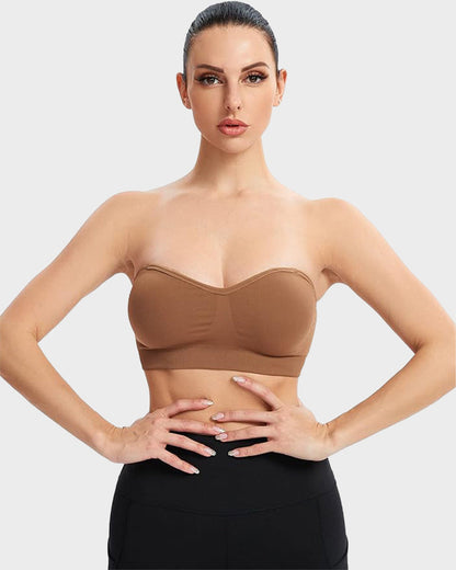 Chiccorsets® Non-Slip Bandeau Seamless Wireless Strapless Bra