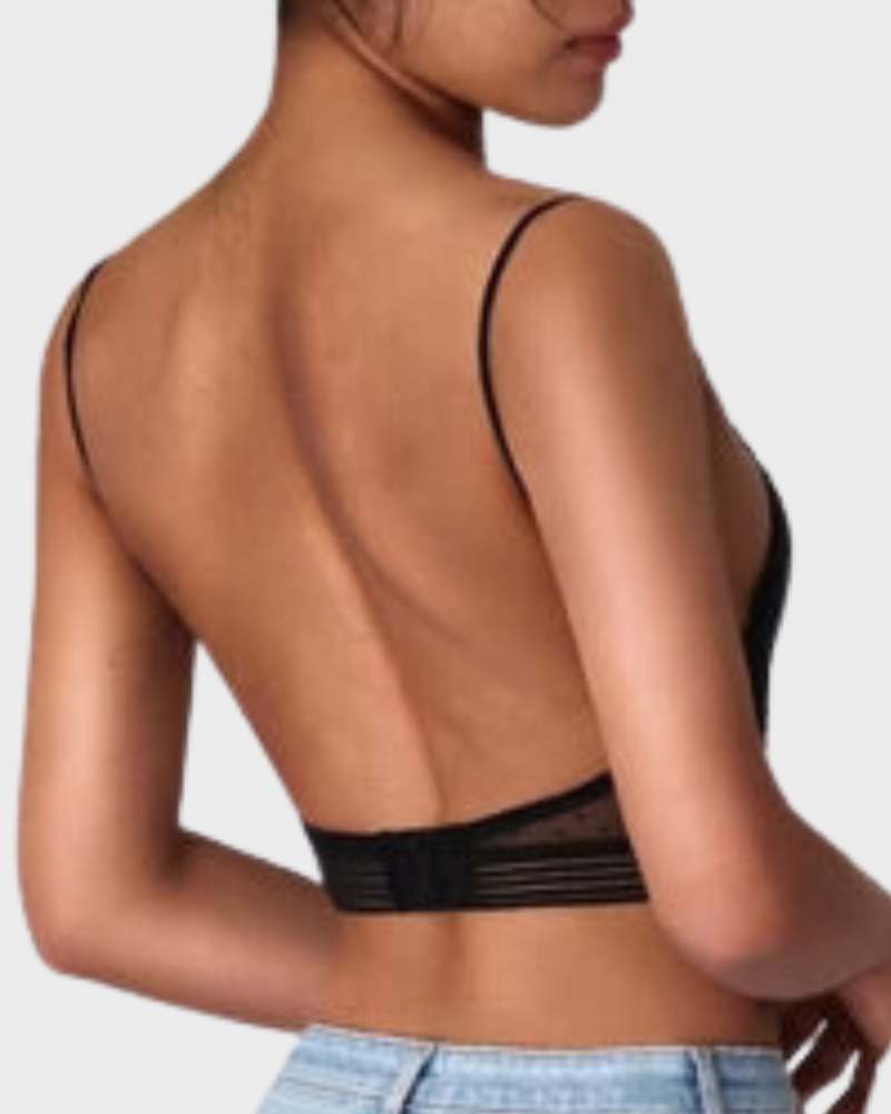 Extra-Wide Stretchy Band Soft Lace Bra