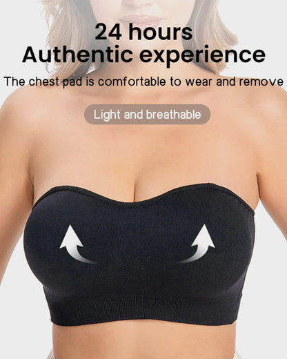 Chiccorsets® Non-Slip Bandeau Seamless Wireless Strapless Bra