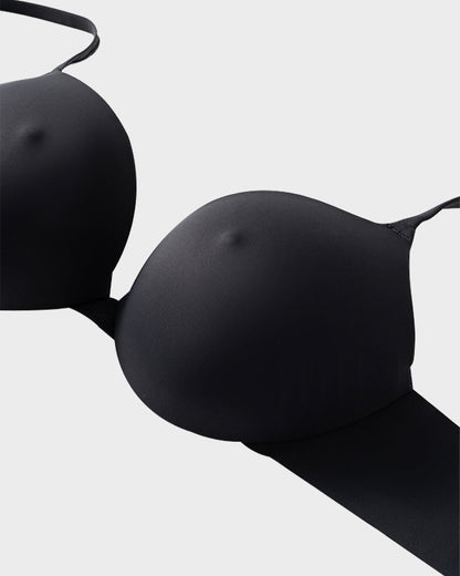 Nipple Push-Up Bra - Coffee