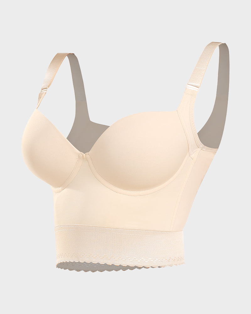 Chiccorsets®Built-In Shapewear Longline Push-Up Bra