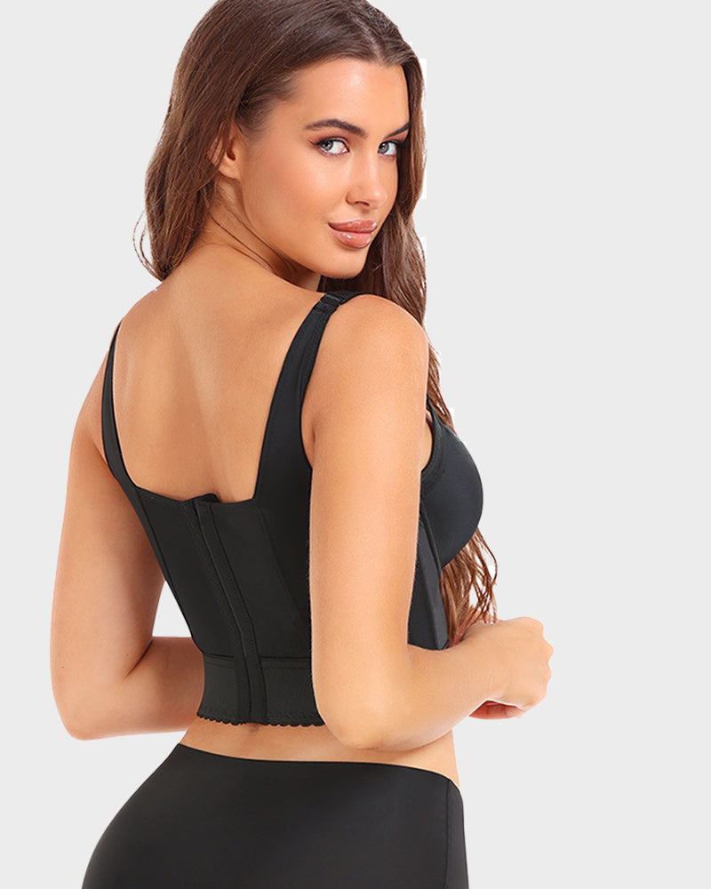 Chiccorsets®Built-In Shapewear Longline Push-Up Bra