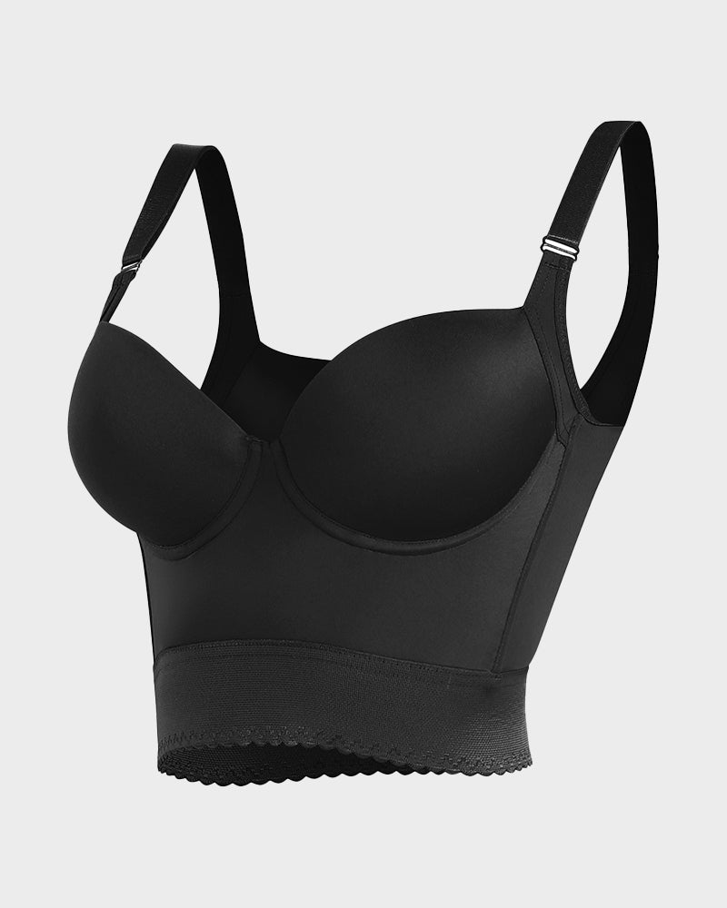 Chiccorsets®Built-In Shapewear Longline Push-Up Bra