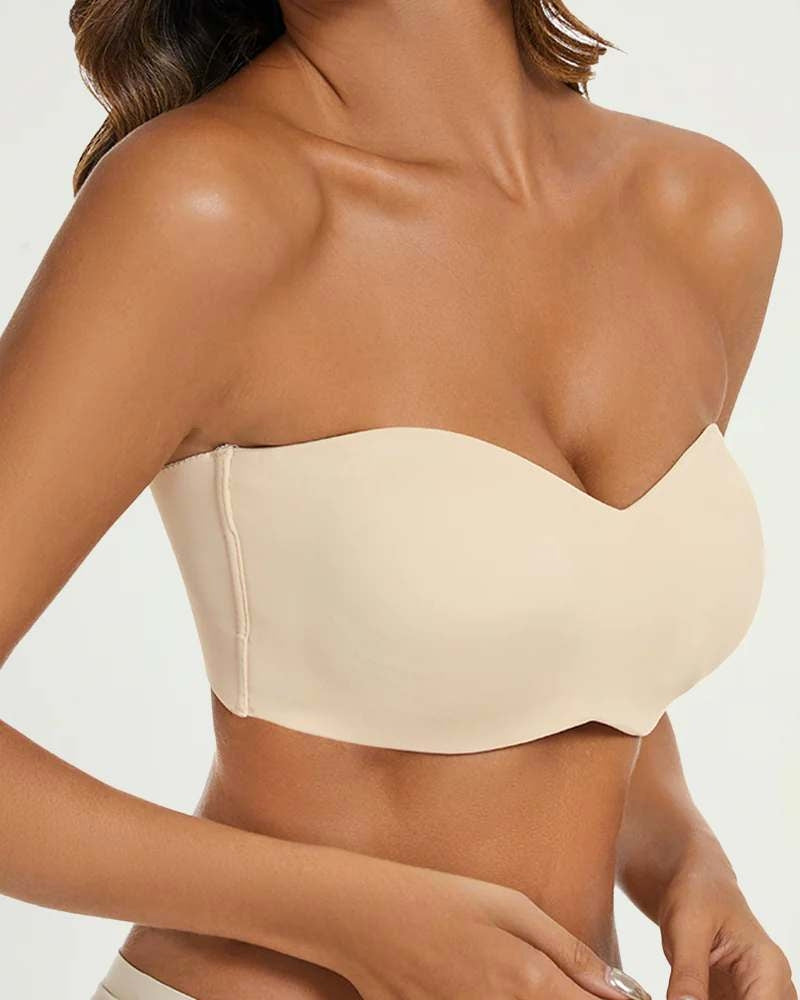 Chiccorsets® Full Support Non-Slip Convertible Bandeau Bra -Nude