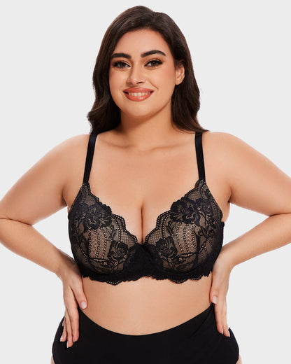 Lace Full Coverage Push Up Bra