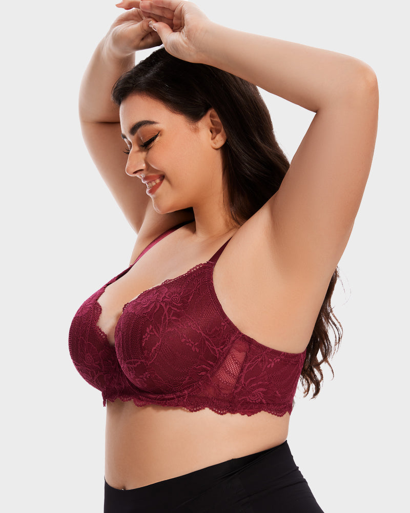 Lace Full Coverage Push Up Bra