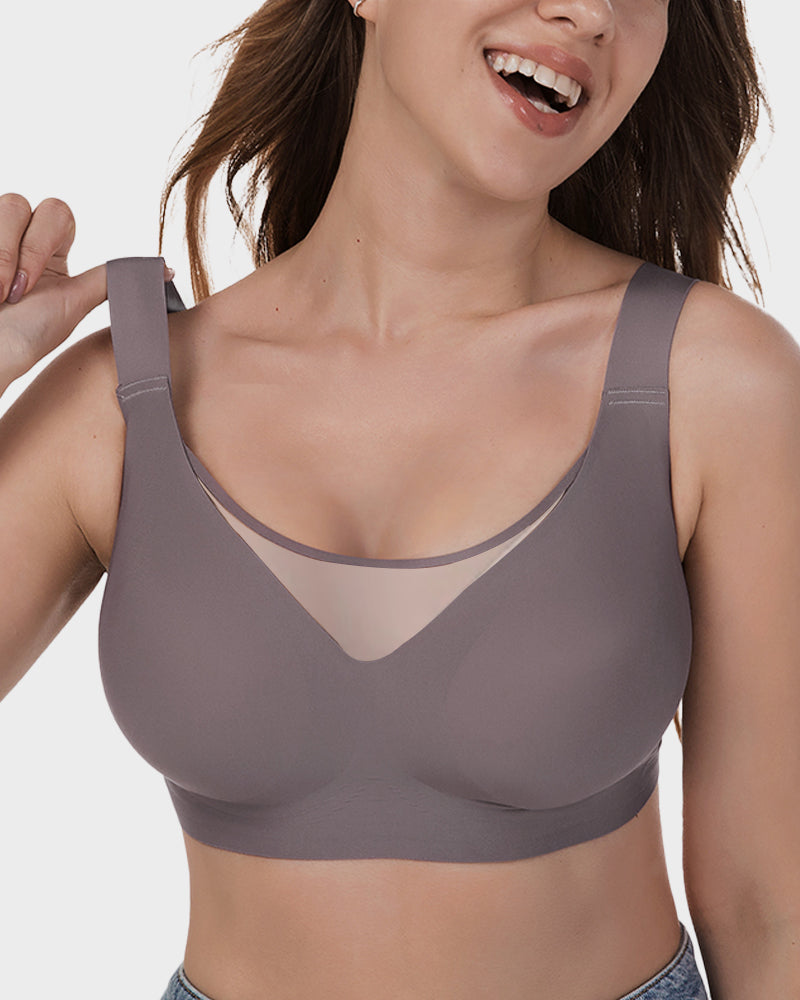 Mesh Front Contouring Bra