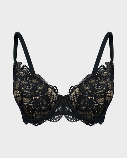 Lace Full Coverage Push Up Bra