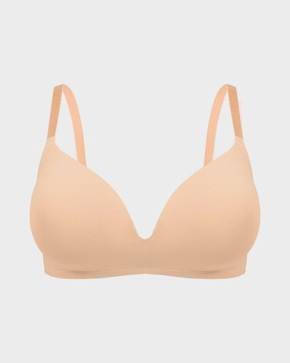 Seamless One-Piece Molded Wireless Bra