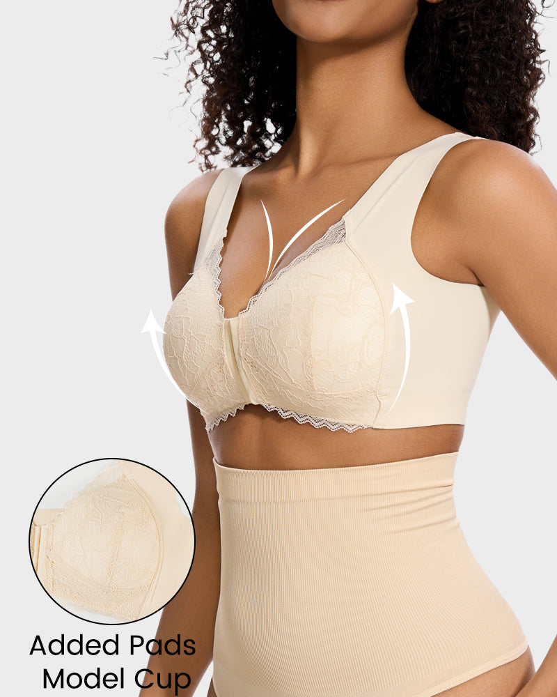 Chiccorsets®Front Closure '5D' Shaping  Wireless Bra