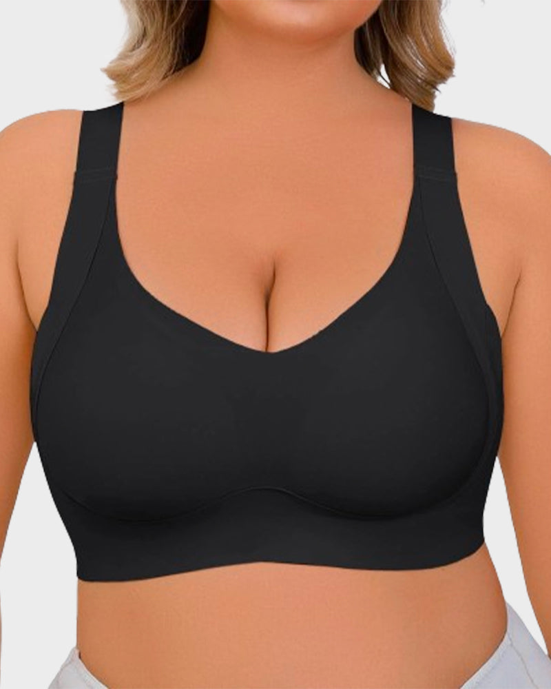 Chiccorsets®-Daily Comfort Wireless Shaper Bra-Black