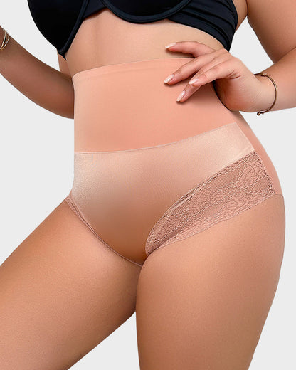 Chiccorsets® Lace-Trim Shaping Brief Panty