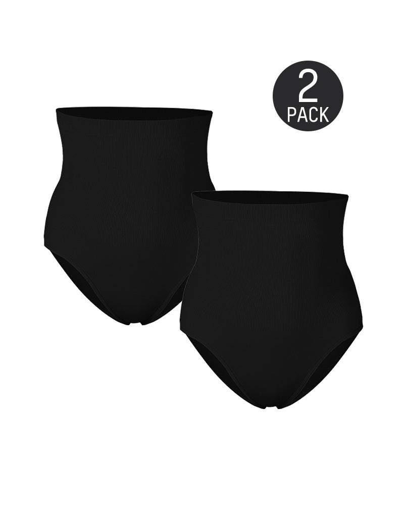 High Waist Tummy Control Brief Panty (2 Pack)